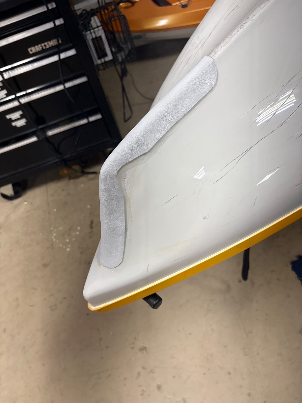 Did a big keel repair and added keel guard. To keep from happening …